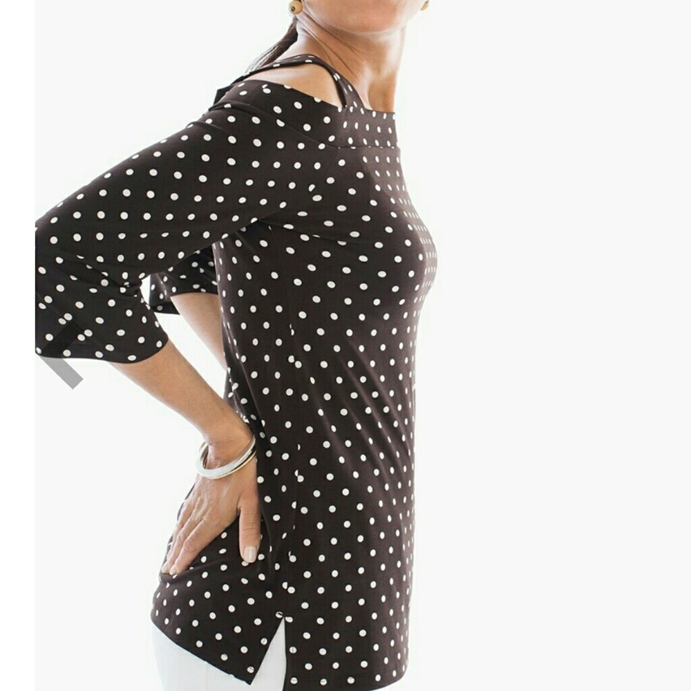 Polkadot Cold Shoulder top